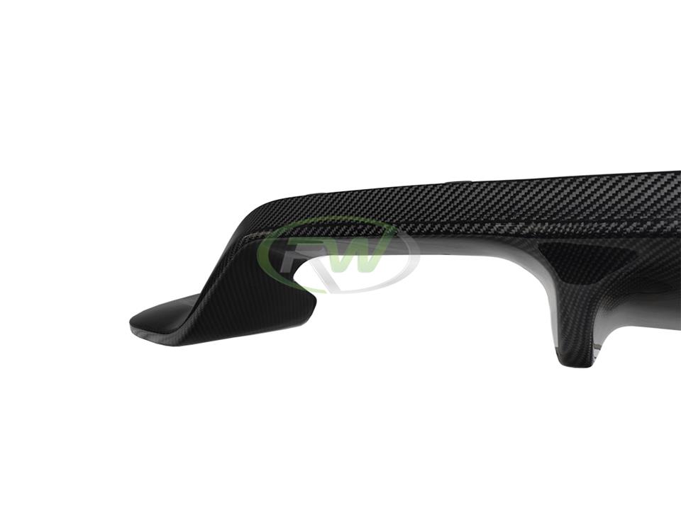 RW Carbon 2016-2021 BMW F87 M2 3D Style Carbon Fiber Diffuser - Image 16