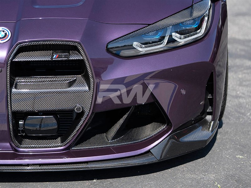 RW Carbon 2021-2026 BMW G8X M3/M4 Performance Style Carbon Fiber Front Lip - Image 3