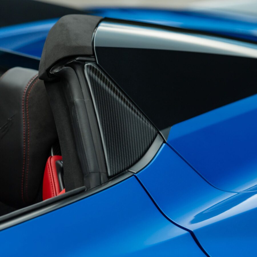 RSC 2020-2025 Chevrolet Corvette C8 Carbon Fiber B Pillar Covers - Convertible