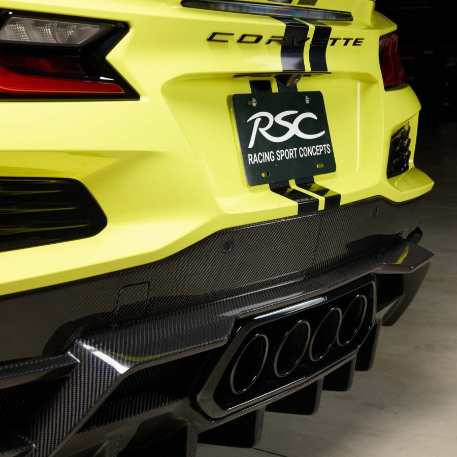 RSC 2023-2025 Chevrolet Corvette Z06 GTZ Carbon Fiber Rear Diffuser - Image 4