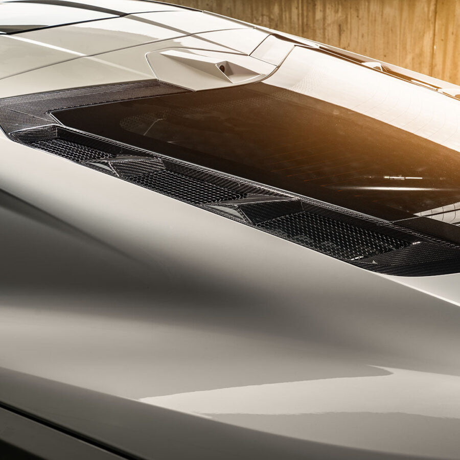 RSC 2020-2025 Chevrolet Corvette C8 Carbon Fiber Engine Hatch Vents