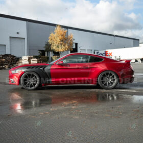 FFP Mustang S550 GTD Style Primed Black Front Side Vented Fenders for Mustang GT - Image 4