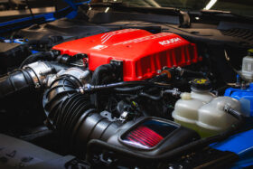Roush 2026 Ford Mustang Supercharger Detail Shot