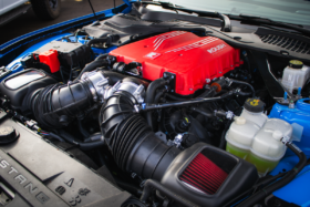 Roush 2026 Ford Mustang Supercharger Full Engine Bay View