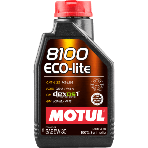 Motul 8100 Eco-Lite Gen3 5W30 Full Synthetic Engine Oil 5L (Case of 4)
