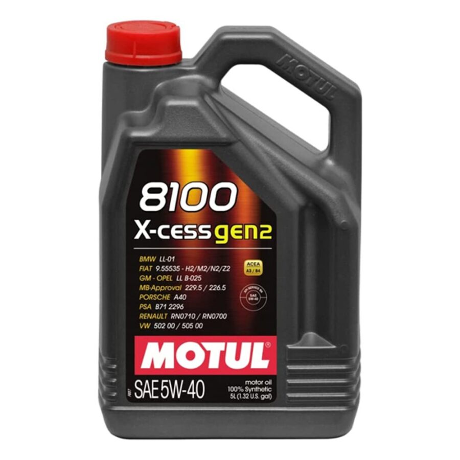 Motul 8100 5W-40 X-CESS Gen 2 - Case of 4 5L (Case of 4)