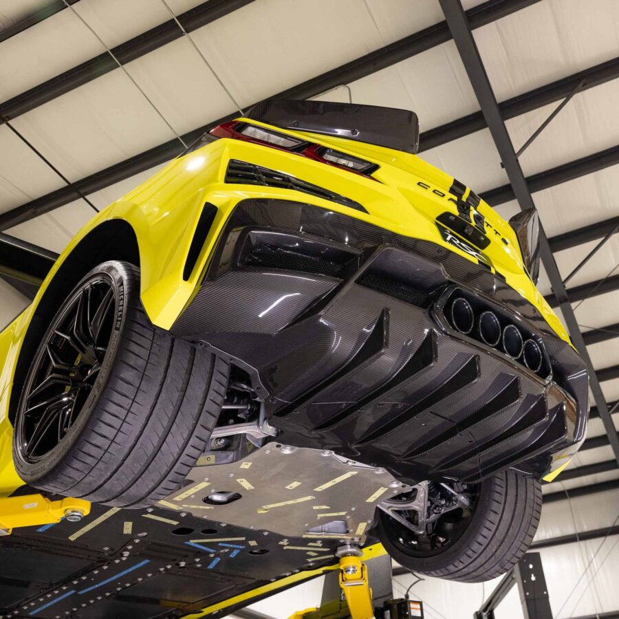 RSC 2023-2025 Chevrolet Corvette Z06 GTZ Carbon Fiber Rear Diffuser - Image 7