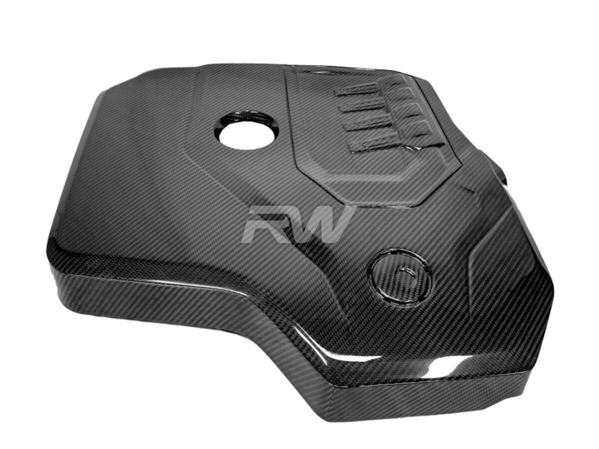 RW Carbon 2017-2024 BMW G20 F22 G23 G26 G30 G32 Carbon Fiber Engine Cover (B48)