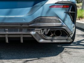 RW Carbon G14 G15 G16 SQ Style Carbon Fiber Rear Diffuser - Image 3