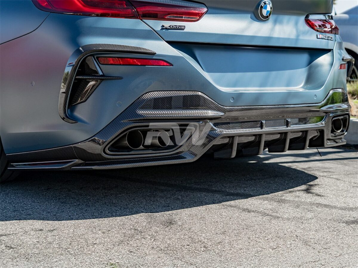 RW Carbon 2018-2025 BMW G14 G15 G16 SQ Style Carbon Fiber Rear Diffuser