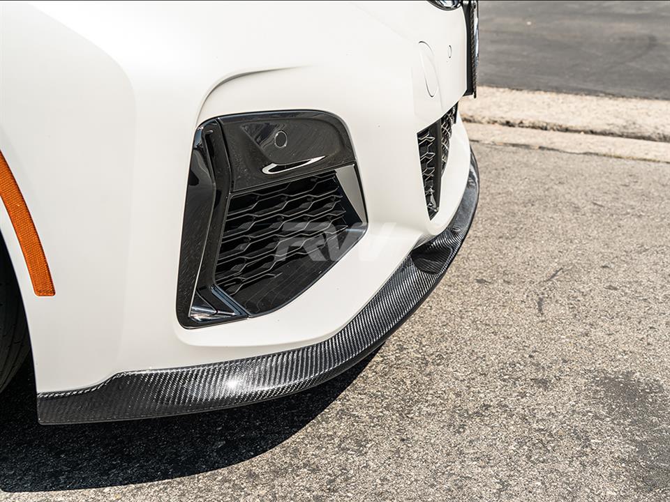 RW Carbon 2019-2022 BMW G20 3D Style Carbon Fiber Front Lip Spoiler - Image 10