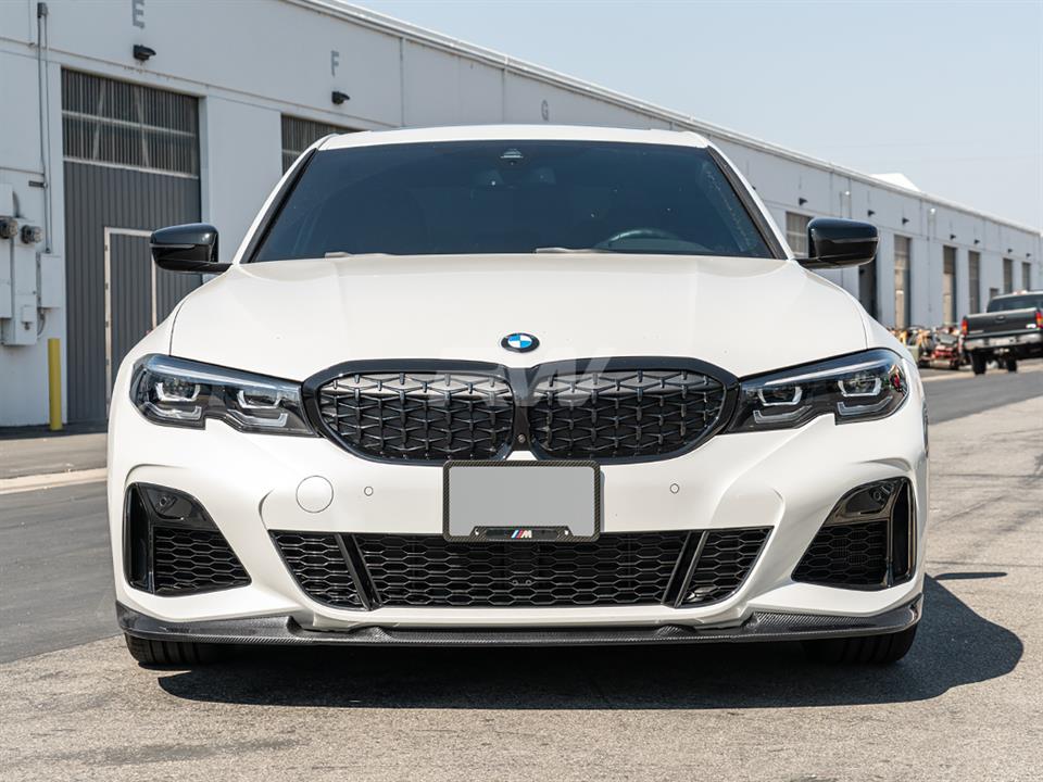 RW Carbon 2019-2022 BMW G20 3D Style Carbon Fiber Front Lip Spoiler - Image 11