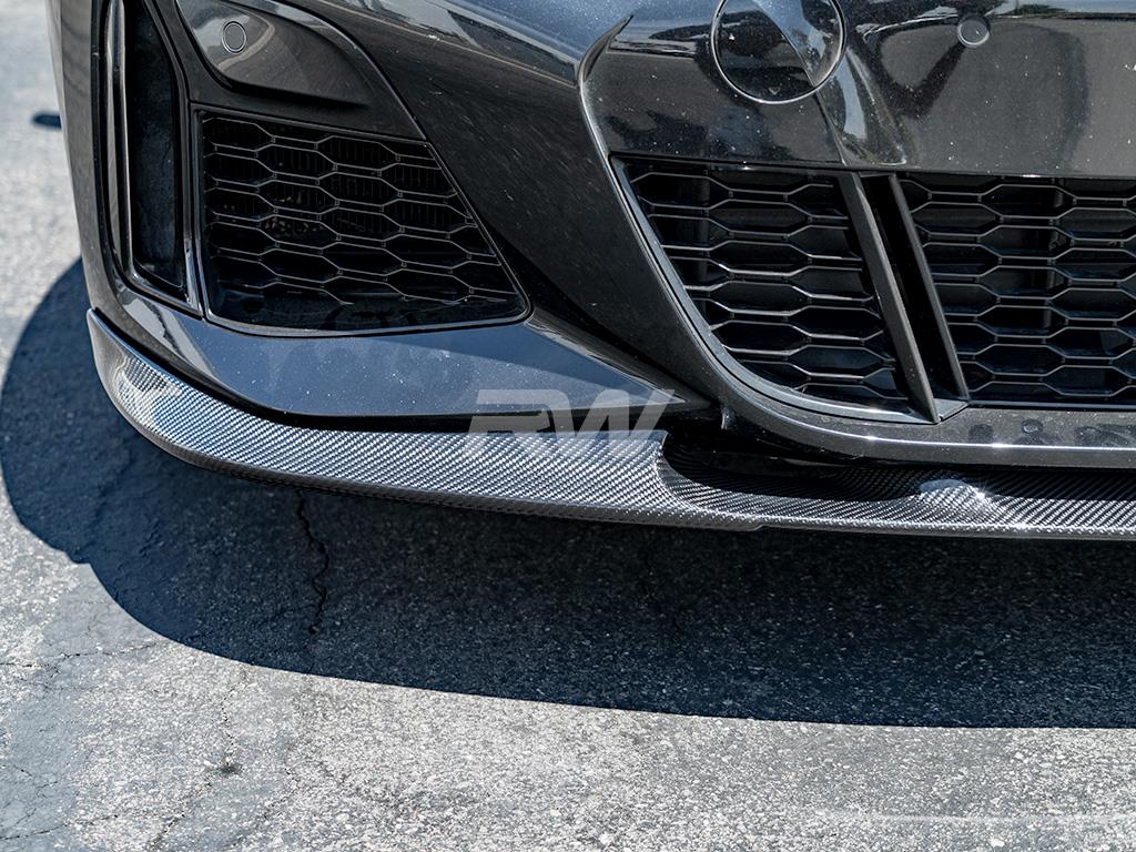 RW Carbon 2019-2022 BMW G20 3D Style Carbon Fiber Front Lip Spoiler - Image 18