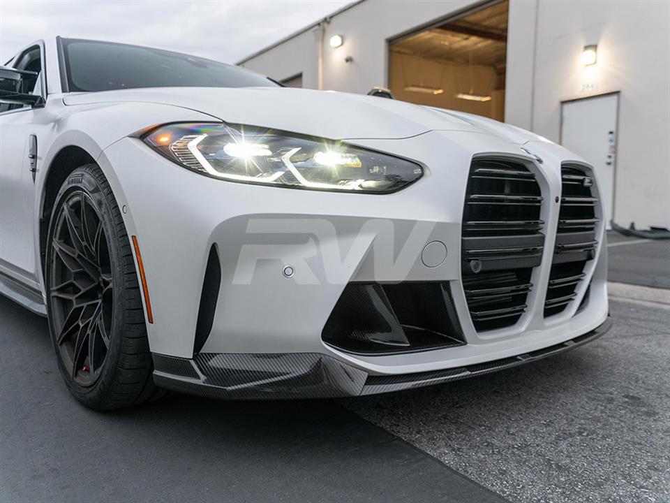 RW Carbon 2021-2026 BMW G8X M3/M4 Performance Style Carbon Fiber Front Lip - Image 12