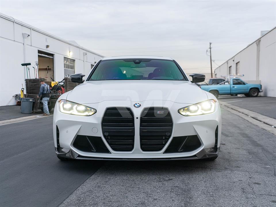 RW Carbon 2021-2026 BMW G8X M3/M4 Performance Style Carbon Fiber Front Lip - Image 14