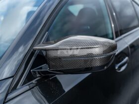 RW Carbon G1X/G20/G26 M-Style Carbon Fiber Mirror Caps for BMW 3 Series - Image 3