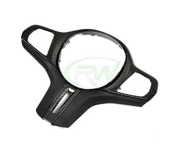 RW Carbon 2019-2026 BMW 8 Series M8 Carbon Fiber Alcantara Steering Wheel Trim - Image 7