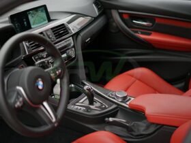 RW Carbon Carbon Fiber Alcantara E-Brake Handle for BMW M2 - Image 4