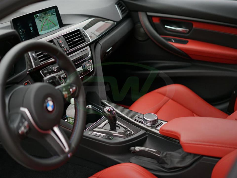 RW Carbon 1999-2006 BMW Carbon Fiber Alcantara E-Brake Handle - Image 4