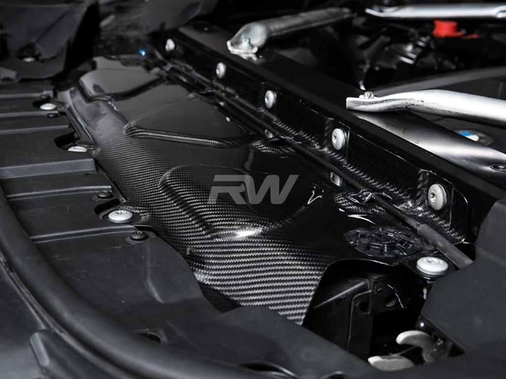 RW Carbon 2015-2026 BMW Carbon Fiber Engine Bay Cooling Shroud - Image 3