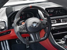 RW Carbon Carbon Fiber Magnetic Corsa Paddle Shifters for BMW M2 - Image 2