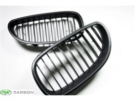 RW Carbon 2004-2010 BMW E60 E61 Matte Black Kidney Grilles