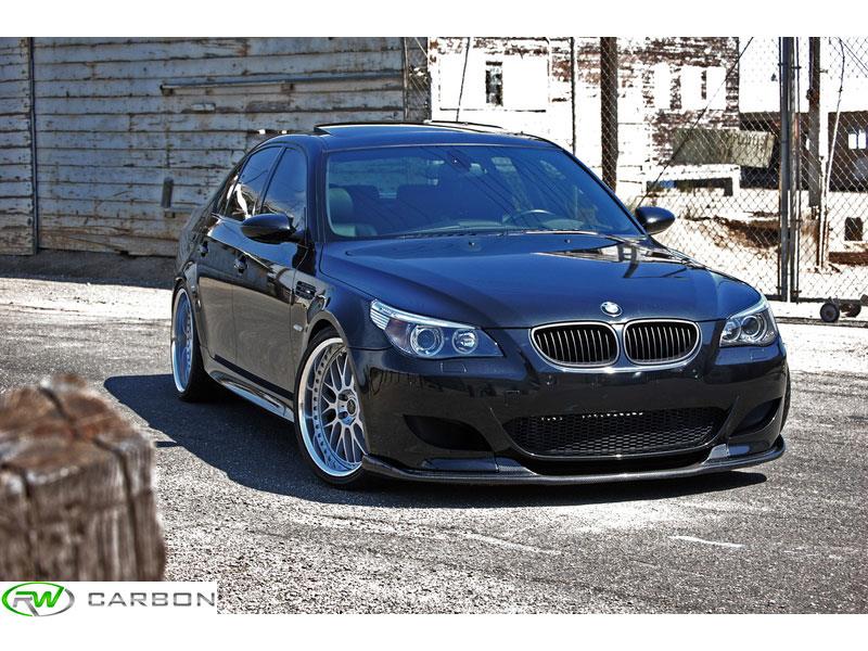RW Carbon 2004-2010 BMW E60 M5 Carbon Fiber Hamann Style Front Lip - Image 5