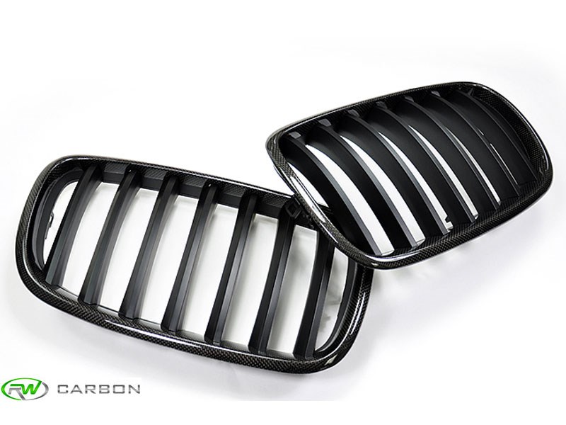 RW Carbon 2020-2025 BMW E70 X5 & E71 X6 Carbon Fiber Grilles