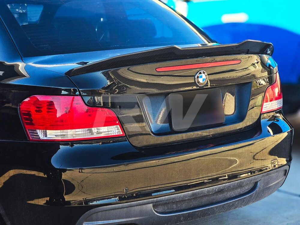 RW Carbon 2008-2013 BMW E82 Carbon Fiber GTX Trunk Spoiler