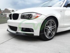 RW Carbon E82 E88 Carbon Fiber Front Lip Spoiler - Image 4