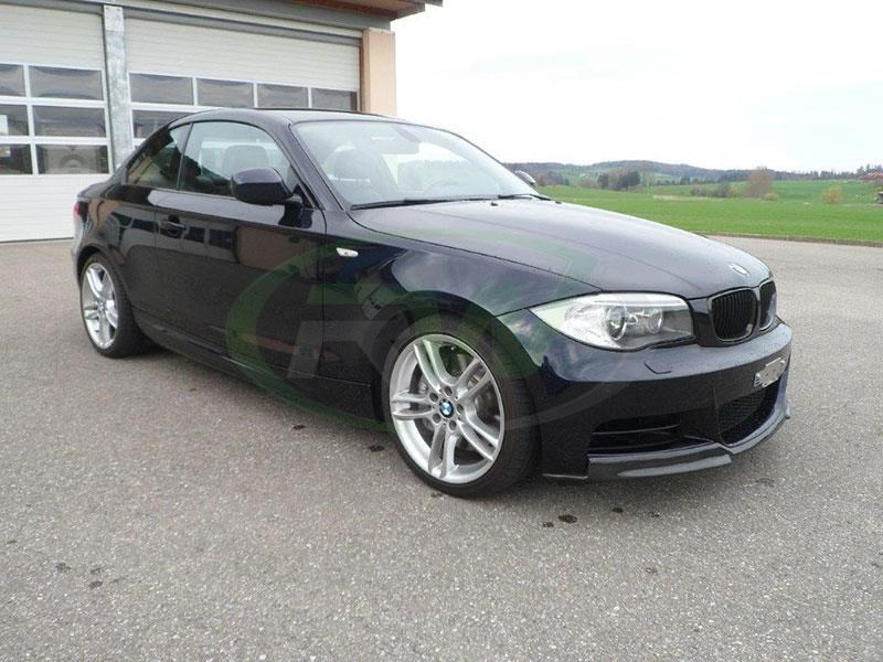 RW Carbon 2008-2013 BMW E82 E88 Carbon Fiber Front Lip Spoiler - Image 5