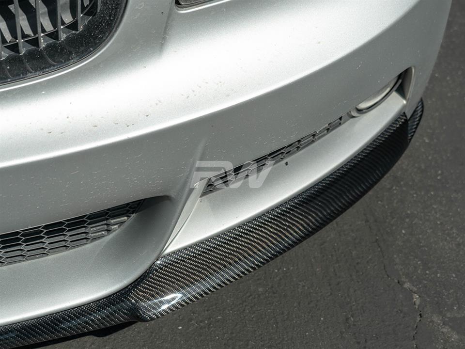 RW Carbon 2008-2013 BMW E82 E88 Carbon Fiber Front Lip Spoiler - Image 7