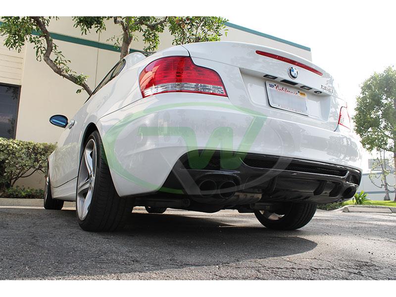 RW Carbon 2008-2013 BMW E82 E88 Perf. Style Carbon Fiber Diffuser - Image 11