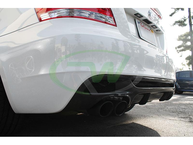 RW Carbon 2008-2013 BMW E82 E88 Perf. Style Carbon Fiber Diffuser - Image 12