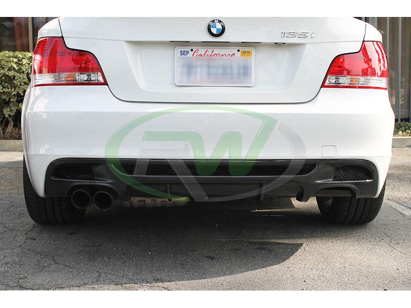 RW Carbon 2008-2013 BMW E82 E88 Perf. Style Carbon Fiber Diffuser - Image 13