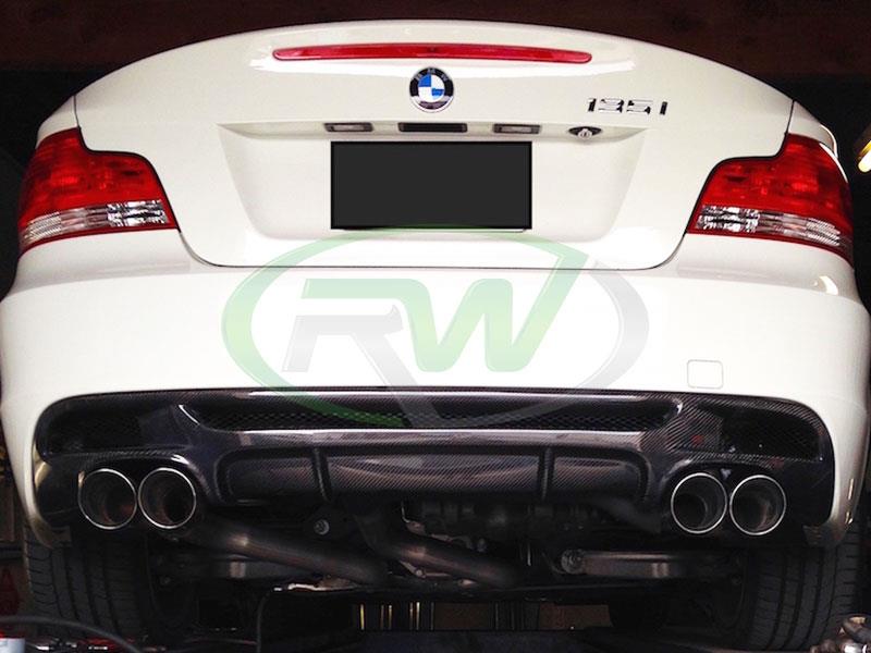 RW Carbon 2008-2013 BMW E82 E88 Perf. Style Carbon Fiber Diffuser - Image 14