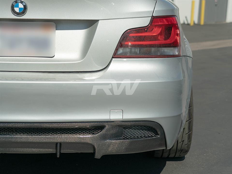 RW Carbon 2008-2013 BMW E82 E88 Perf. Style Carbon Fiber Diffuser - Image 7