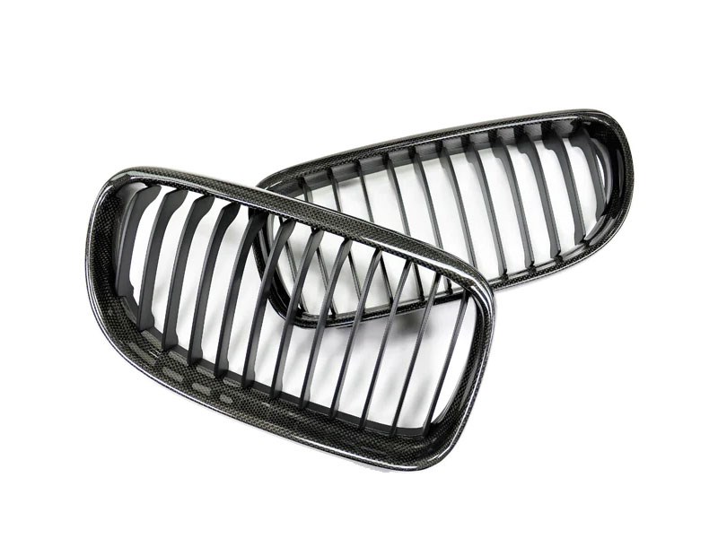 RW Carbon 2009-2011 BMW E90 E91 LCI Carbon Fiber Front Grilles - Image 3