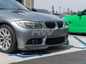 RW Carbon E90 E92 Carbon Fiber Front Lip for M3 Style Bumper for BMW M3