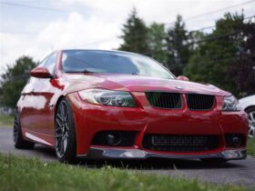 RW Carbon E90 E92 Carbon Fiber Front Lip for M3 Style Bumper for BMW M3 - Image 4