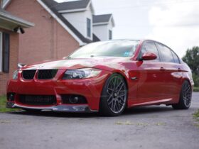 RW Carbon E90 E92 Carbon Fiber Front Lip for M3 Style Bumper for BMW M3 - Image 8