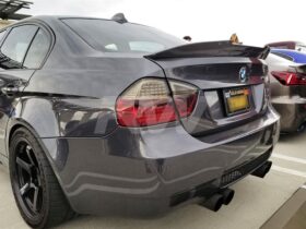 RW Carbon E90 GTX Carbon Fiber Trunk Spoiler for BMW 3 Series - Image 2