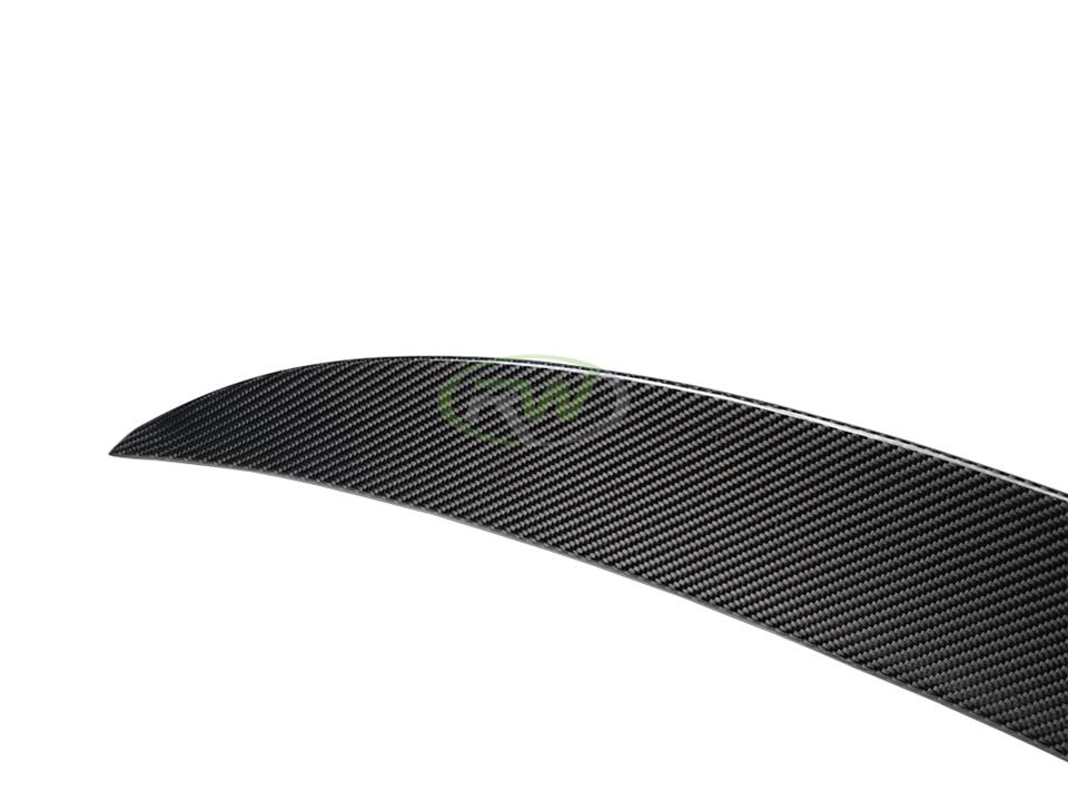RW Carbon 2007-2013 BMW E92 Carbon Fiber Perf. Style Trunk Spoiler - Image 11