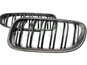 RW Carbon E92 E93 Carbon Fiber Double Slat Grilles for BMW 3 Series - Image 2