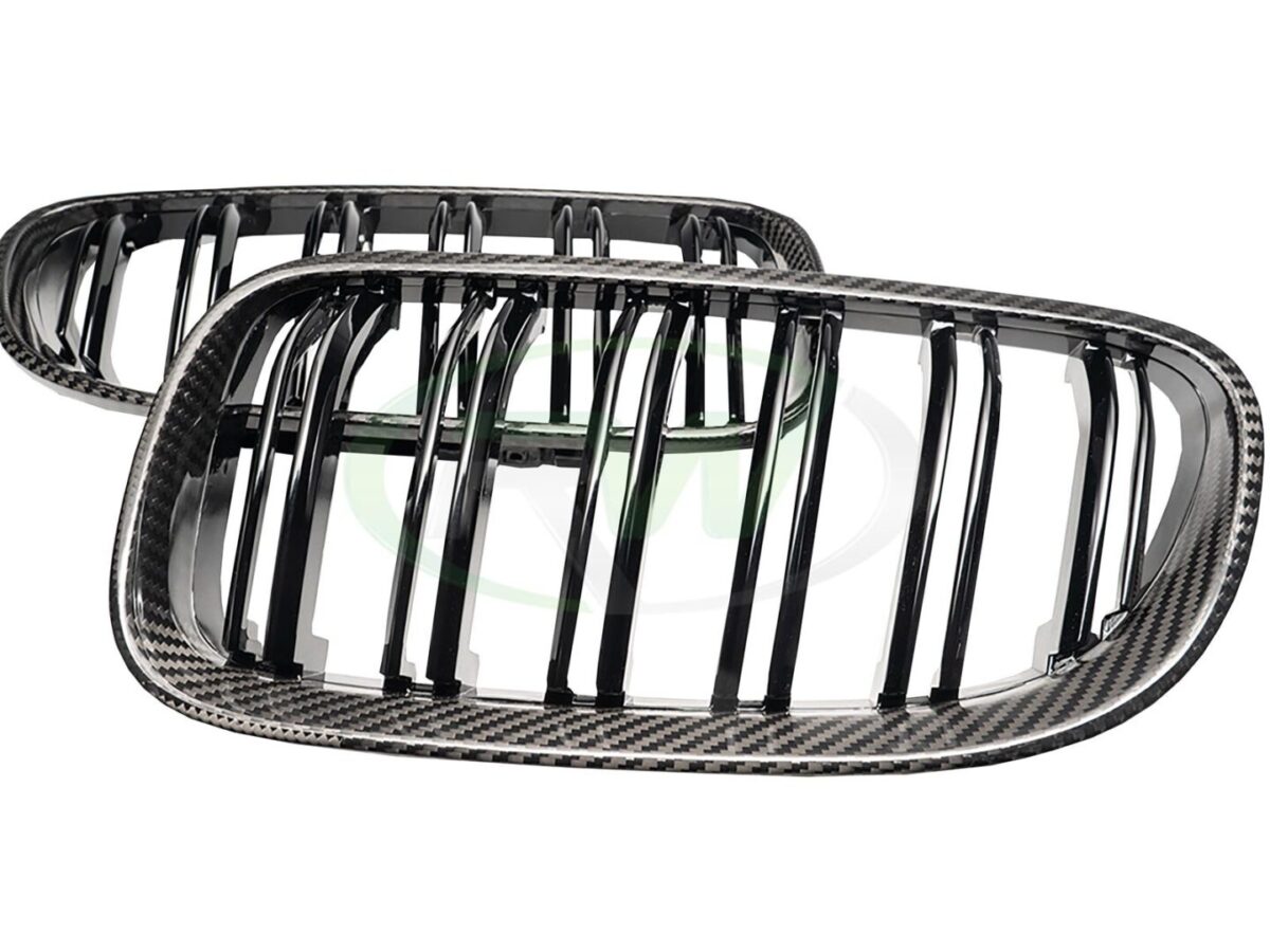 RW Carbon 2006-2011 BMW E92 E93 Carbon Fiber Double Slat Grilles