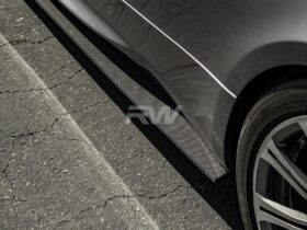 RW Carbon E92 E93 M3 Carbon Fiber Side Skirt Extensions for BMW M3 - Image 2