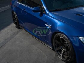 RW Carbon E92 E93 M3 Carbon Fiber Side Skirt Extensions for BMW M3 - Image 8