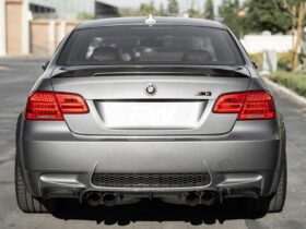 RW Carbon E92 M3 1x1 Carbon Fiber Perf Style Trunk Spoiler for BMW M3 - Image 2