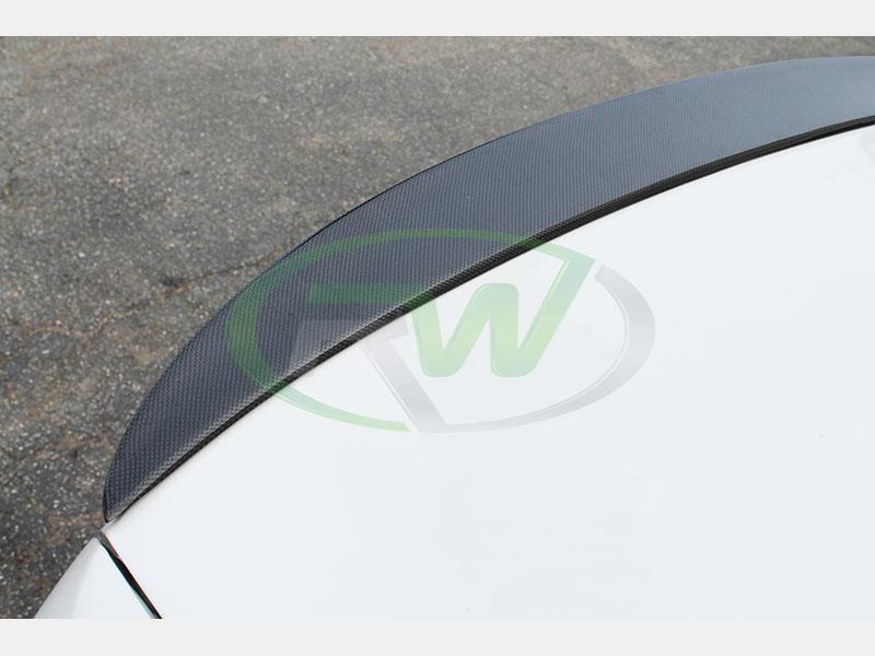 RW Carbon 2007-2013 BMW E92 M3 1x1 Carbon Fiber Perf Style Trunk Spoiler - Image 6