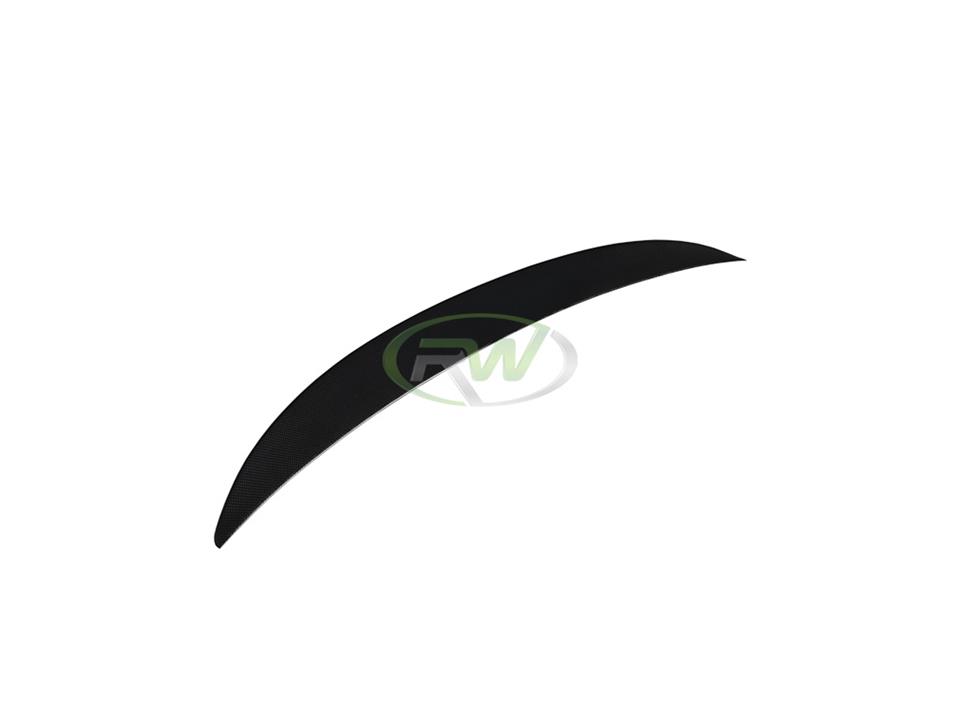 RW Carbon 2007-2013 BMW E92 M3 1x1 Carbon Fiber Perf Style Trunk Spoiler - Image 9